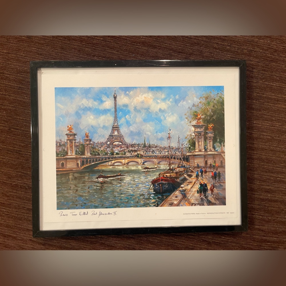 Eiffel Tower print from Paris